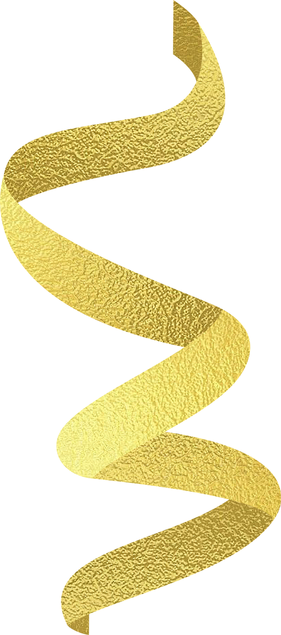 Elegant Gold New Year's Eve Ribbon Confetti